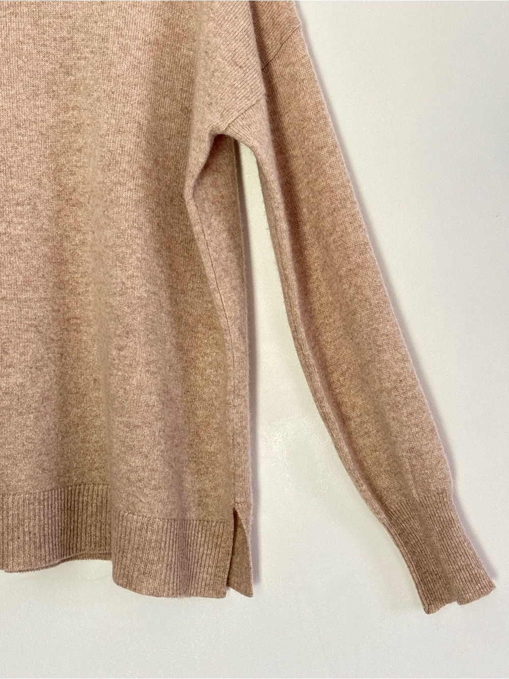 Nordstrom 100% Cashmere Turtleneck Sweater Size XL Preppy Minimalist Neutral b76 - Picture 4 of 14